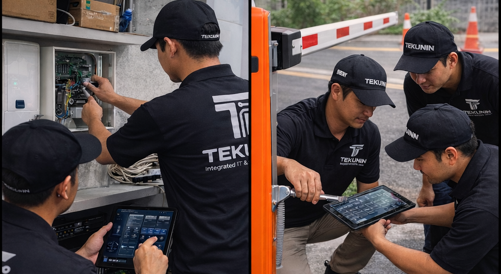 Instalasi Barrier Gate Tekunin